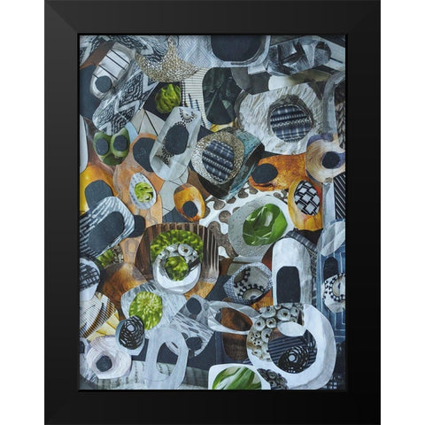 Big Sur Stones and Kelp Black Modern Wood Framed Art Print by Good, Coco