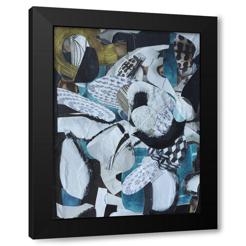 Hawaiian Beach Glass Black Modern Wood Framed Art Print by Good, Coco