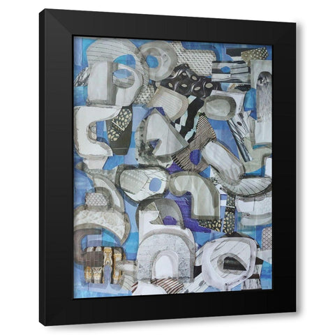 Mediterranean Port I Black Modern Wood Framed Art Print by Good, Coco