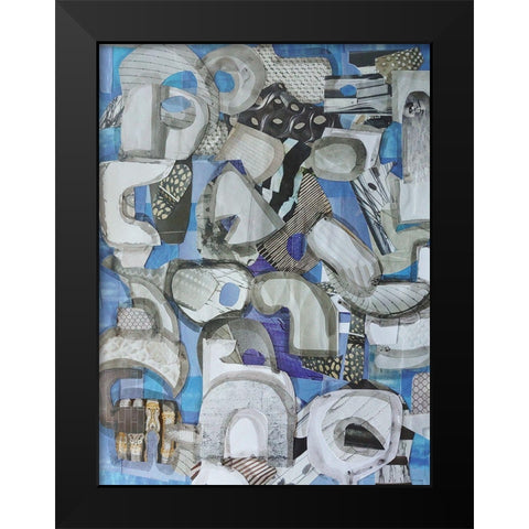 Mediterranean Port I Black Modern Wood Framed Art Print by Good, Coco