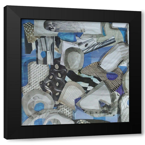 Mediterranean Port II Black Modern Wood Framed Art Print with Double Matting by Good, Coco