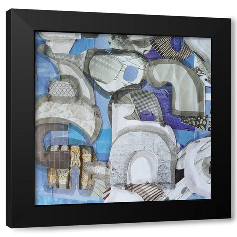 Mediterranean Port III Black Modern Wood Framed Art Print by Good, Coco