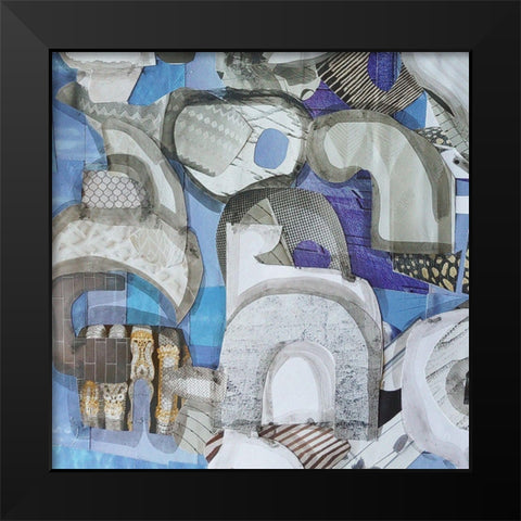 Mediterranean Port III Black Modern Wood Framed Art Print by Good, Coco