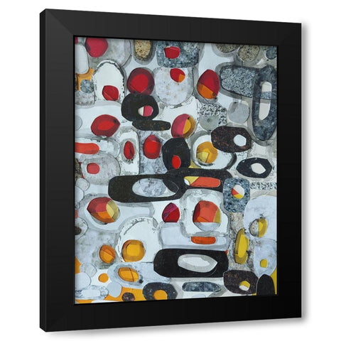Fruit Collage I Black Modern Wood Framed Art Print by Good, Coco