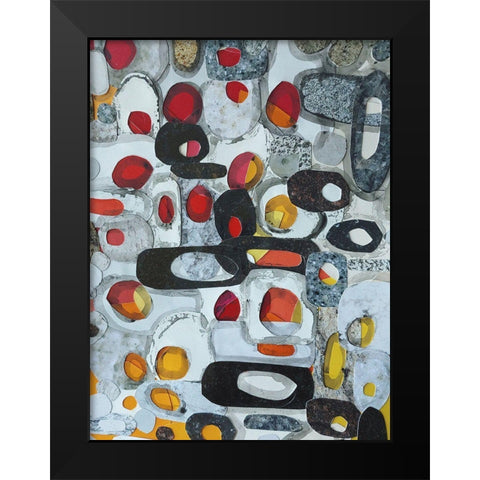 Fruit Collage I Black Modern Wood Framed Art Print by Good, Coco