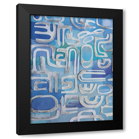 Siesta Key Black Modern Wood Framed Art Print by Good, Coco