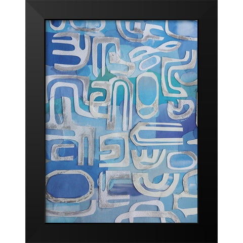 Siesta Key Black Modern Wood Framed Art Print by Good, Coco