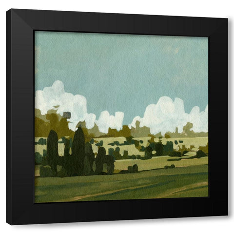 Lush Summer I Black Modern Wood Framed Art Print by Caroline, Emma