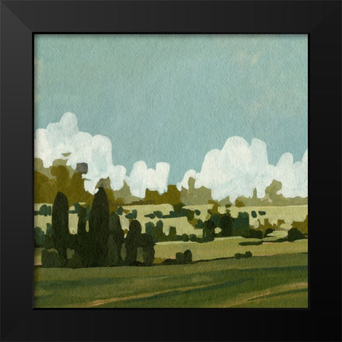 Lush Summer I Black Modern Wood Framed Art Print by Caroline, Emma