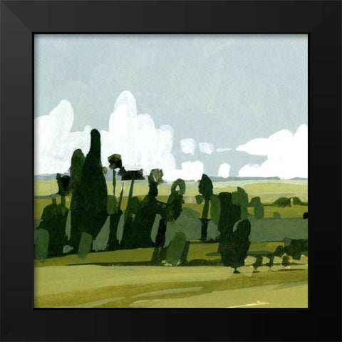 Verdant Summer I Black Modern Wood Framed Art Print by Caroline, Emma