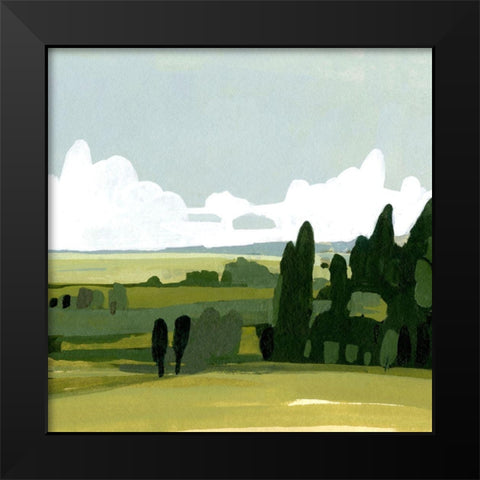 Verdant Summer II Black Modern Wood Framed Art Print by Caroline, Emma