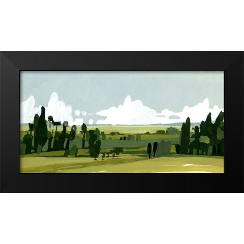 Verdant Summer III Black Modern Wood Framed Art Print by Caroline, Emma