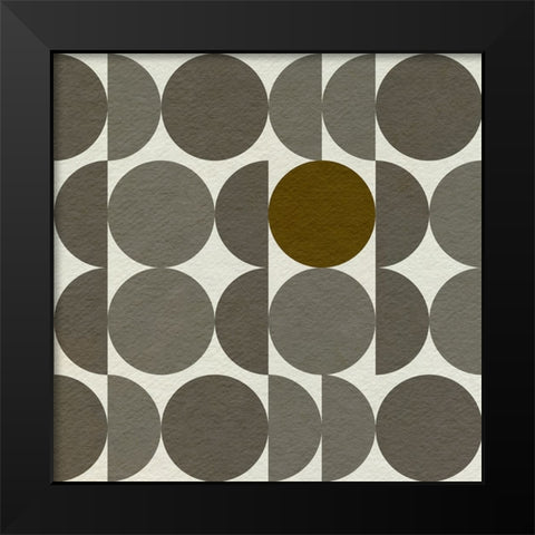 Parentheses I Black Modern Wood Framed Art Print by Caroline, Emma