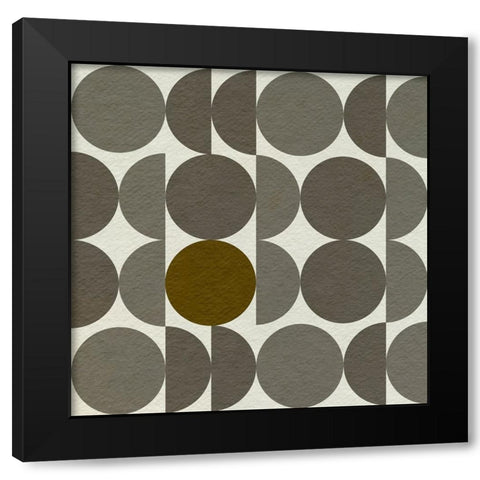 Parentheses II Black Modern Wood Framed Art Print by Caroline, Emma