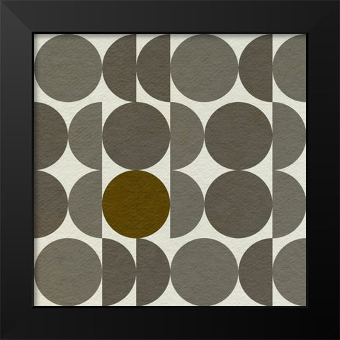Parentheses II Black Modern Wood Framed Art Print by Caroline, Emma