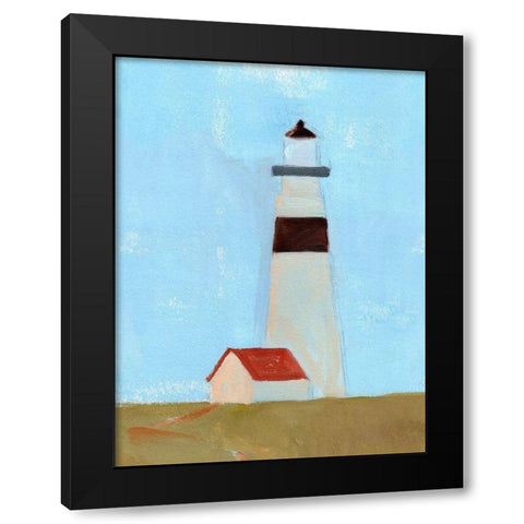 Lookout Point II Black Modern Wood Framed Art Print with Double Matting by Green, Jacob