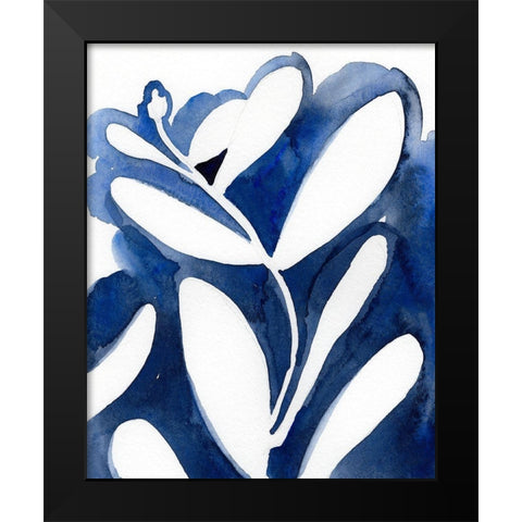 Blue Eucalyptus I Black Modern Wood Framed Art Print by Green, Jacob