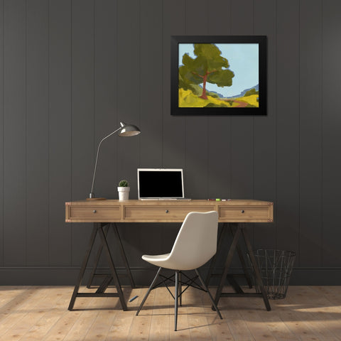 Bright Park II Black Modern Wood Framed Art Print by Green, Jacob