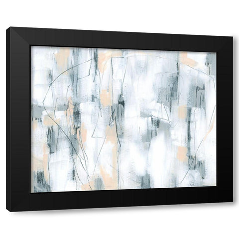 Stone Hatchmarks I Black Modern Wood Framed Art Print with Double Matting by Vess, June Erica