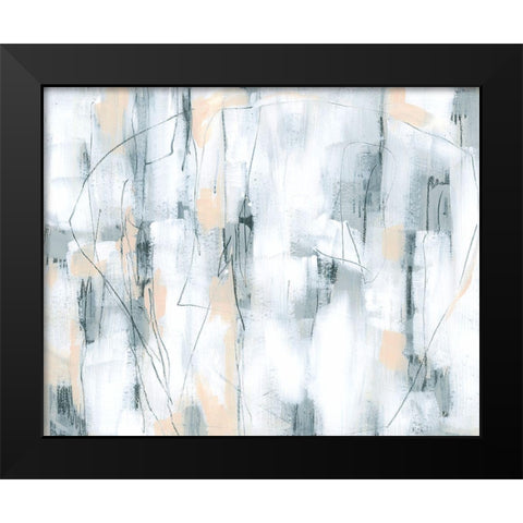 Stone Hatchmarks I Black Modern Wood Framed Art Print by Vess, June Erica