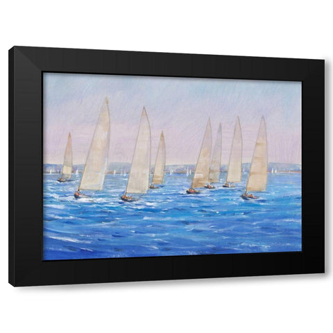 Sailing Event II Black Modern Wood Framed Art Print with Double Matting by OToole, Tim
