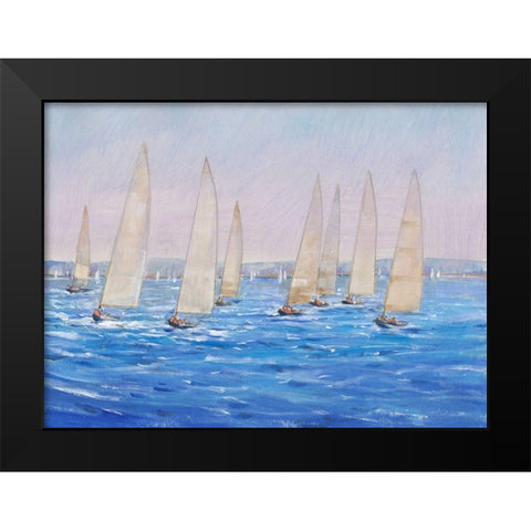 Sailing Event II Black Modern Wood Framed Art Print by OToole, Tim