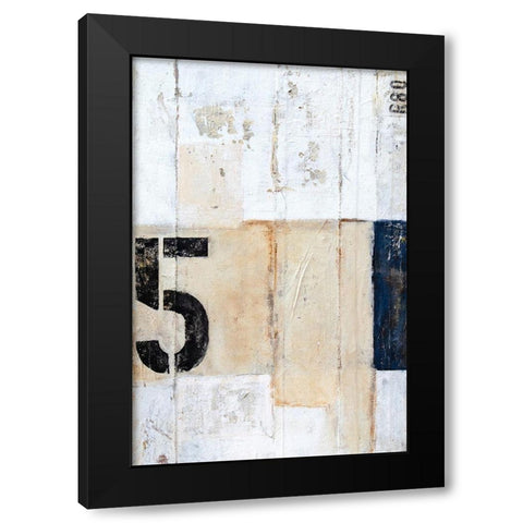 5th Row Black Modern Wood Framed Art Print by Ashley, Erin