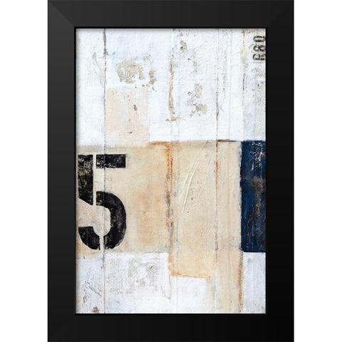 5th Row Black Modern Wood Framed Art Print by Ashley, Erin