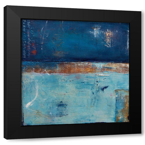 Midnight Train Black Modern Wood Framed Art Print with Double Matting by Ashley, Erin