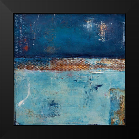 Midnight Train Black Modern Wood Framed Art Print by Ashley, Erin