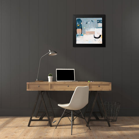 Smooth Talker Black Modern Wood Framed Art Print by Ashley, Erin