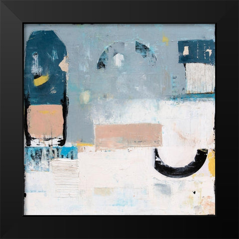 Smooth Talker Black Modern Wood Framed Art Print by Ashley, Erin