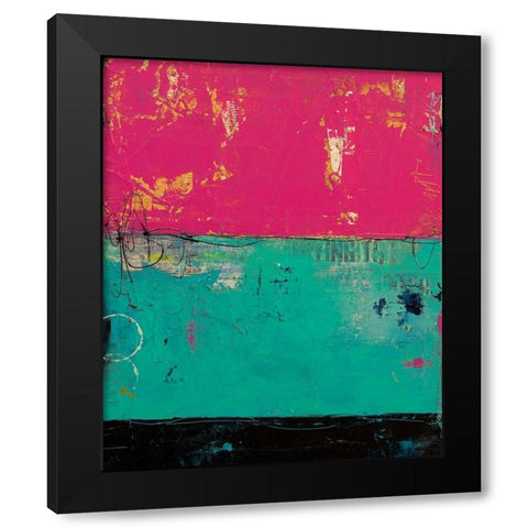 Good Mood Black Modern Wood Framed Art Print by Ashley, Erin