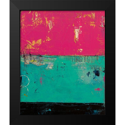 Good Mood Black Modern Wood Framed Art Print by Ashley, Erin