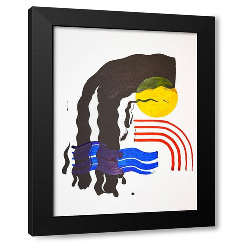 Shifting I Black Modern Wood Framed Art Print by Gianni, Katie
