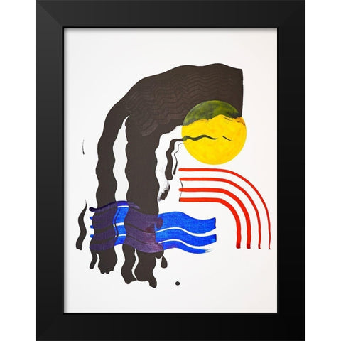 Shifting I Black Modern Wood Framed Art Print by Gianni, Katie
