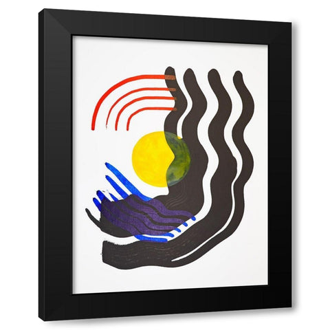 Shifting III Black Modern Wood Framed Art Print by Gianni, Katie