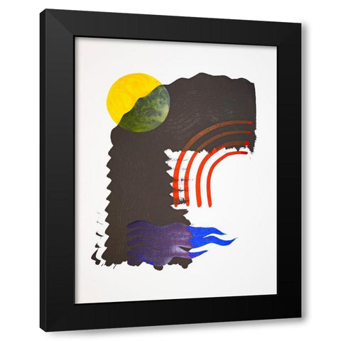 Shifting IV Black Modern Wood Framed Art Print with Double Matting by Gianni, Katie