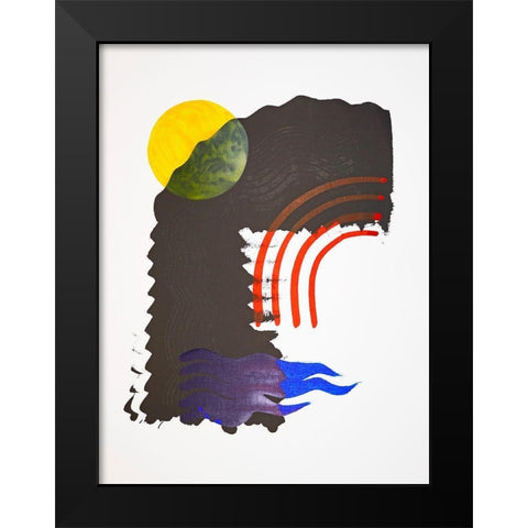 Shifting IV Black Modern Wood Framed Art Print by Gianni, Katie