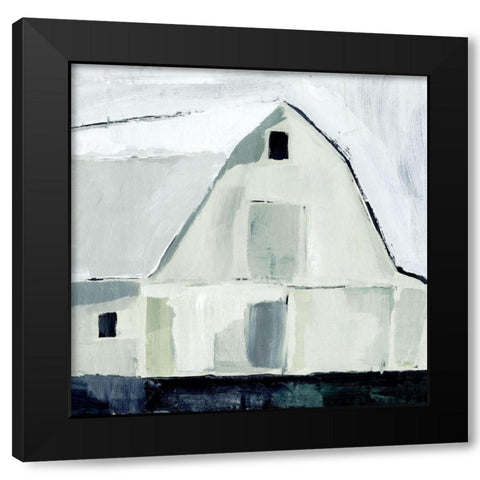 Blue Hour Barn I Black Modern Wood Framed Art Print with Double Matting by Warren, Annie