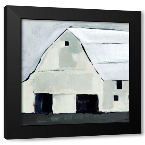 Blue Hour Barn II Black Modern Wood Framed Art Print with Double Matting by Warren, Annie