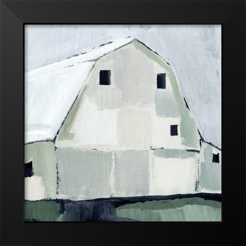 Blue Hour Barn III Black Modern Wood Framed Art Print by Warren, Annie