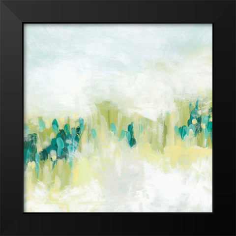 Hazy Meadow I Black Modern Wood Framed Art Print by Vess, June Erica