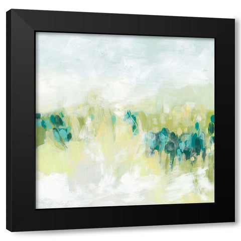 Hazy Meadow II Black Modern Wood Framed Art Print with Double Matting by Vess, June Erica