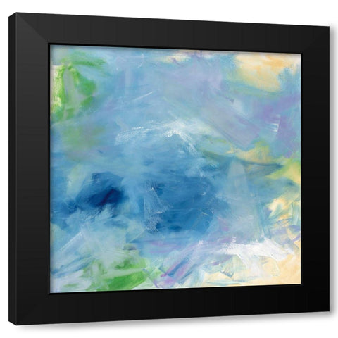 Pastel Sundance I Black Modern Wood Framed Art Print with Double Matting by Guererra, Teodora