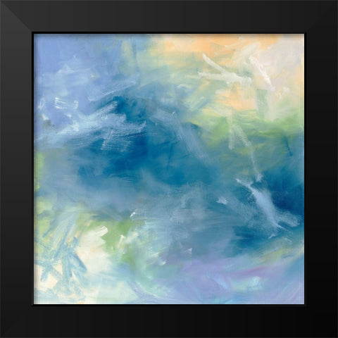 Pastel Sundance II Black Modern Wood Framed Art Print by Guererra, Teodora