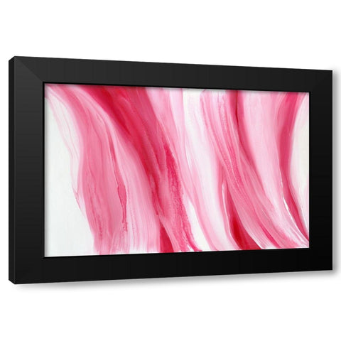 Peppermint Swirl Black Modern Wood Framed Art Print with Double Matting by Guererra, Teodora