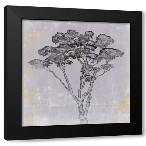 Adajio I Black Modern Wood Framed Art Print with Double Matting by Aryai, Sia