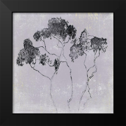 Adajio II Black Modern Wood Framed Art Print by Aryai, Sia