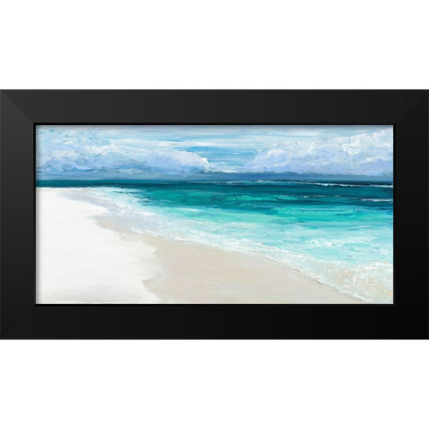 Bahama Storm Black Modern Wood Framed Art Print by Wilkins, Suzanne